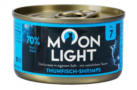 MOONLIGHT Dinner Nr 7 Tuna and shrimps - mokré krmivo pro kočky - 80g - Fotogalerie 1