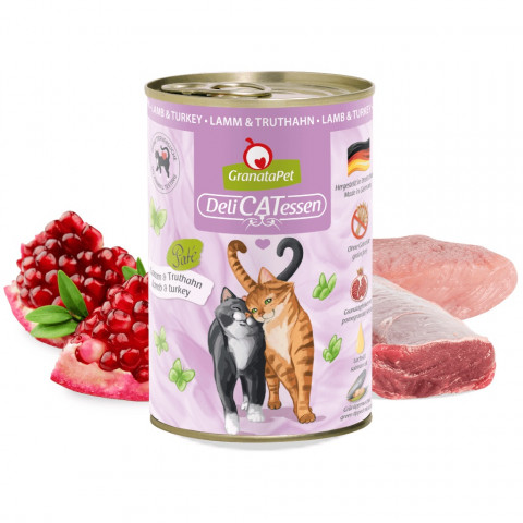GRANATAPET DeliCATessen Lamb and turkey - mokré krmivo pro kočky - 400g - Fotogalerie 2