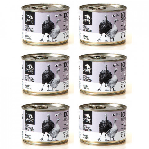 3COTY 47. Turkey and goose for kittens - mokré krmivo pro kočky - 6x180g - Fotogalerie 1