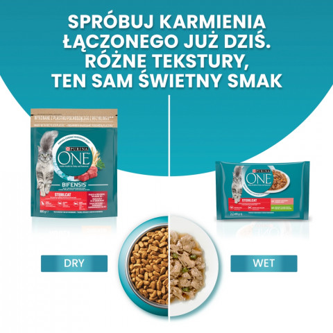 PURINA One Bifensis Sterilcat Beef - suché krmivo pro kočky - 800 g - Fotogalerie 8