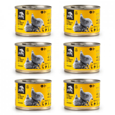 3COTY 48. Chicken with spirulina - mokré krmivo pro kočky - 6x180g - Fotogalerie 1