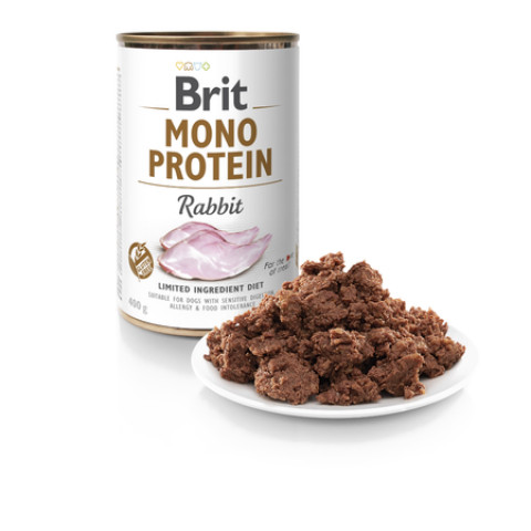 BRIT Mono Protein Králík - mokré krmivo pro psy - 24x400g - Fotogalerie 2