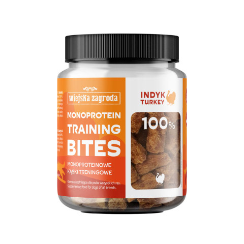 WIEJSKA ZAGRODA Monoprotein training bites Turkey - pamlsek pro psa - 150g - Fotogalerie 1