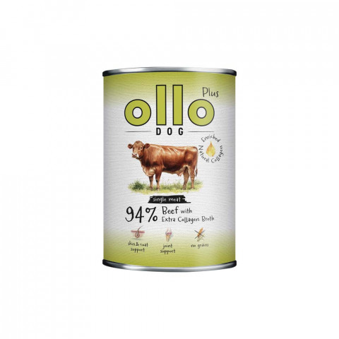 OLLO Plus Collagen Beef - vlhké krmivo pro psy - 400g - Fotogalerie 1