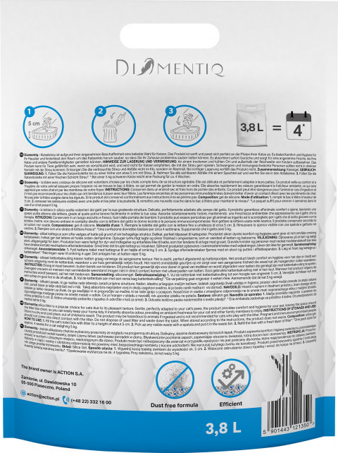 DIAMENTIQ Neutral - neutrální stelivo pro kočky - 3,8 l + ZDARMA! - Fotogalerie 6