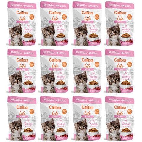 CALIBRA Cat Life Kitten Turkey in gravy - mokré krmivo pro kočky - 12x85g - Fotogalerie 1