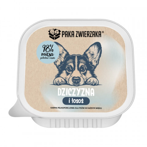 PAKA ZWIERZAKA Game and salmon - vlhké krmivo pro psy - 150g - Fotogalerie 1