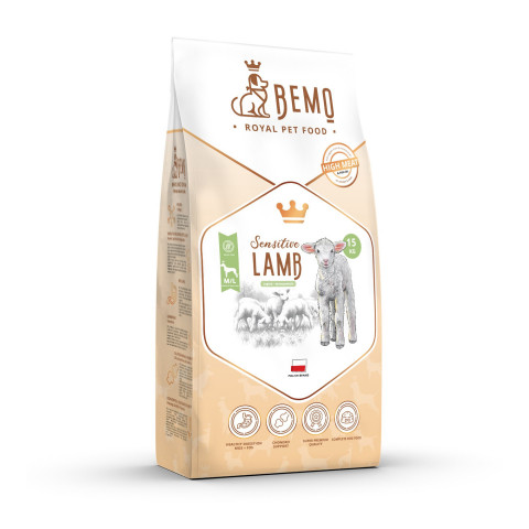 BEMO Sensitive Lamb Medium/Large Mono - suché krmivo pro psy - 15kg - Fotogalerie 1