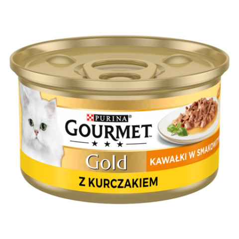 Gourmet Gold Sauce Delights - mokré krmivo pro kočky s kuřecím masem - 24x85g - Fotogalerie 2