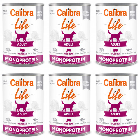 CALIBRA Dog Life Adult Divočák s brusinkami - mokré krmivo pro psy - 6x400g - Fotogalerie 1