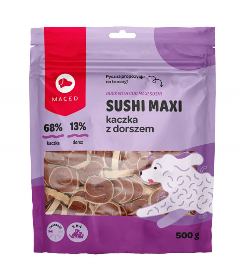 MACED Duck with cod Maxi sushi - pamlsek pro psa - 500g - Fotogalerie 1