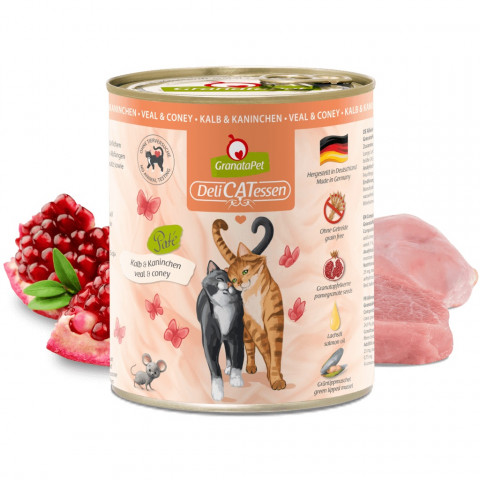 GRANATAPET DeliCATessen Veal and coney - mokré krmivo pro kočky - 800g - Fotogalerie 2
