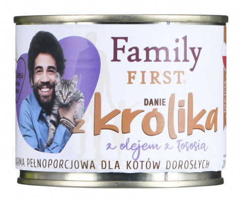 FAMILY FIRST Rabbit - mokré krmivo pro kočky - 200g - Fotogalerie 2