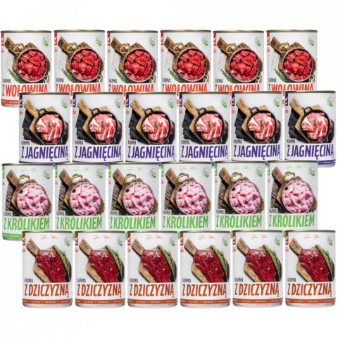 TUF TUF Flavour Mix - vlhké krmivo pro psy - 24x800g - Fotogalerie 1