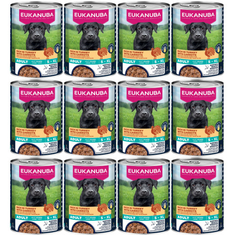 EUKANUBA Life Care Bohatá na krůtu a mrkev - mokré krmivo pro psa - 12x400g - Fotogalerie 1