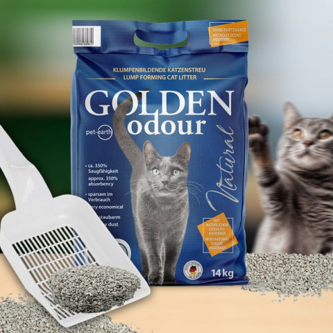 GOLDEN Odour Natural - bentonitové stelivo - 7kg - Fotogalerie 4