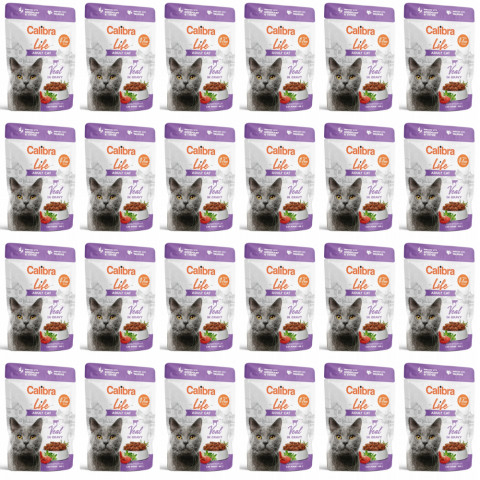 CALIBRA Cat Life Adult Veal in gravy - mokré krmivo pro kočky - 24x85g - Fotogalerie 1