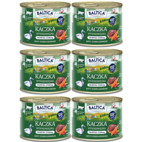 BALTICA Chuť regionů Mono Kachna - mokré krmivo pro kočky - 6x185g - Fotogalerie 1