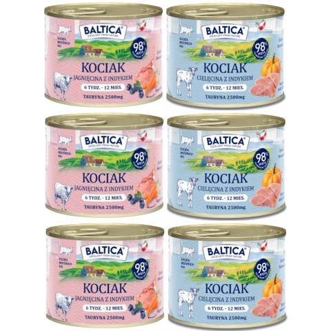 BALTICA Chuť regionů Koťata MIX PŘÍCHUTÍ - mokré krmivo pro kočky - 6x185g - Fotogalerie 1