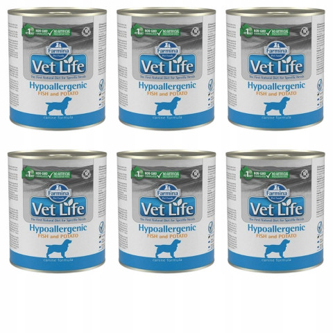 FARMINA Vet Life Canine Hypoallergenic Fish&Potato – mokré krmivo pro dospělé psy 6x300 g - Fotogalerie 1