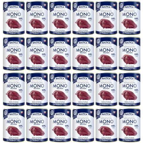 BALTICA Nutraceutic Mono Zvěřina s prebiotiky - mokré krmivo pro psa - 24x400g - Fotogalerie 1