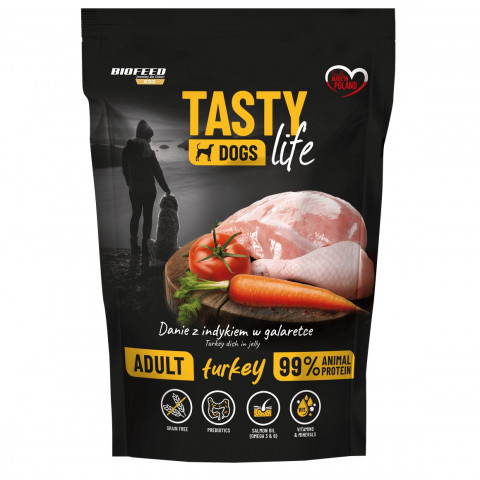 BIOFEED Tasty Dogs Life Turkey - vlhké krmivo pro psy - 150g - Fotogalerie 1