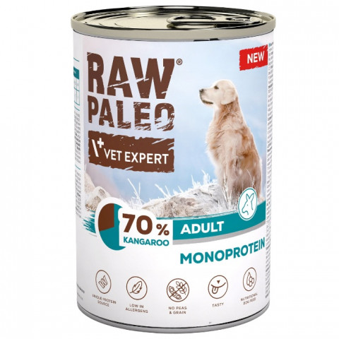 VETEXPERT Raw Paleo Klokan - vlhké krmivo pro psy - 400g - Fotogalerie 1