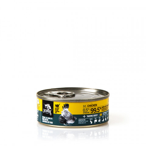 3COTY Chicken with spirulina For kittens and nursing cats - mokré krmivo pro kočky - 80g - Fotogalerie 5