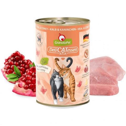 GRANATAPET DeliCATessen Veal and coney - mokré krmivo pro kočky - 400g - Fotogalerie 2