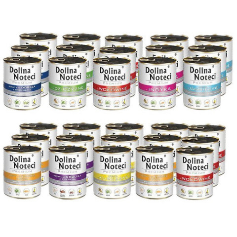 DOLINA NOTECI Premium MIX 9 PŘÍCHUTÍ - mokré krmivo pro psy - 30x800g - Fotogalerie 1