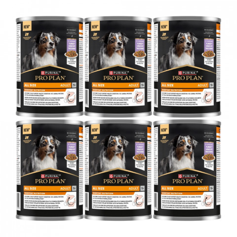 PURINA Pro Plan Everyday nutrition All size Adult Turkey in jelly - vlhké krmivo pro psy - 6x400g - Fotogalerie 1
