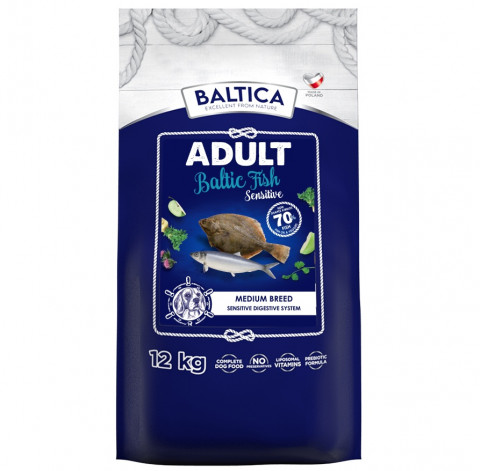 BALTICA Excellent Sensitive Baltic fish Medium breed Mono - suché krmivo pro psy - 12kg - Fotogalerie 1