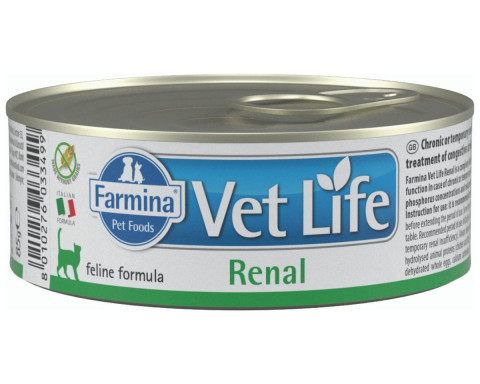 FARMINA Vet Life Natural Diet Cat Renal – mokré krmivo pro kočky – 85 g - Fotogalerie 1