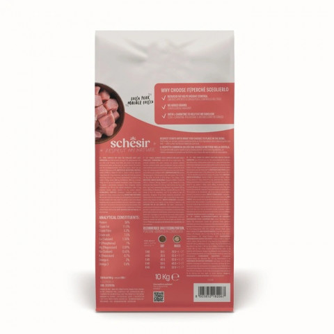 SCHESIR Animal Mono Protein Formula Sterilized pork ham – suché krmivo pro kočku – 10 kg - Fotogalerie 3
