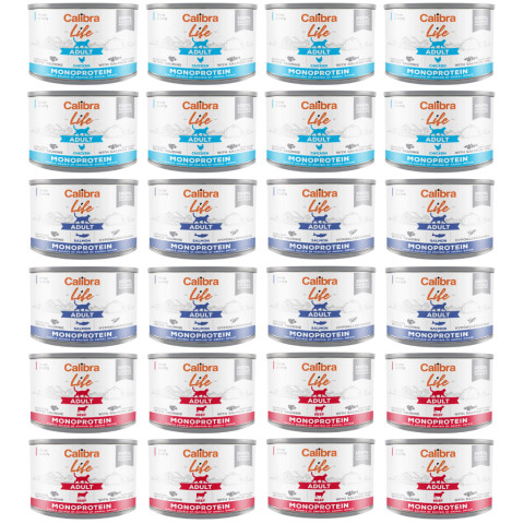 CALIBRA Cat Life Adult MIX - mokré krmivo pro kočky - 24x200g - Fotogalerie 1