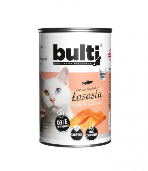 BULTI Mielonka MIX 2 rybí příchutě - vlhké krmivo pro kočky - 12x400g - Fotogalerie 2
