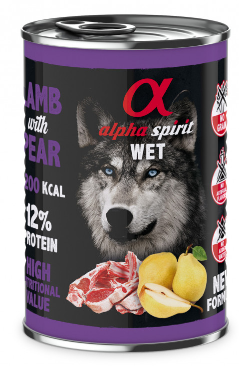 ALPHA SPIRIT WET Jehněčí s hruškou - mokré krmivo pro psy - 400g - Fotogalerie 1