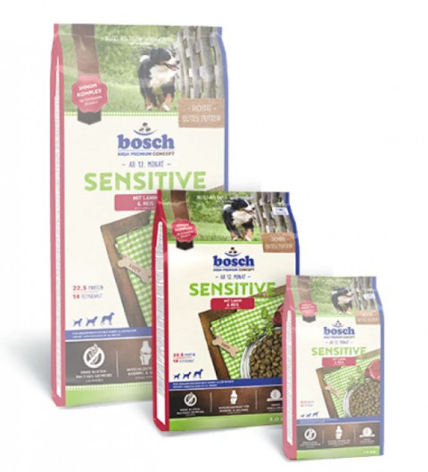 BOSCH Sensitive Lamb & Rice – krmivo pro psy s citlivým žaludkem s jehněčím masem a rýží 3 kg - Fotogalerie 2