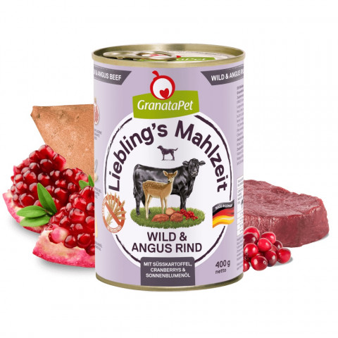GRANATAPET Liebling's Mahlzeit Venison and angus beef - vlhké krmivo pro psy - 800g - Fotogalerie 2