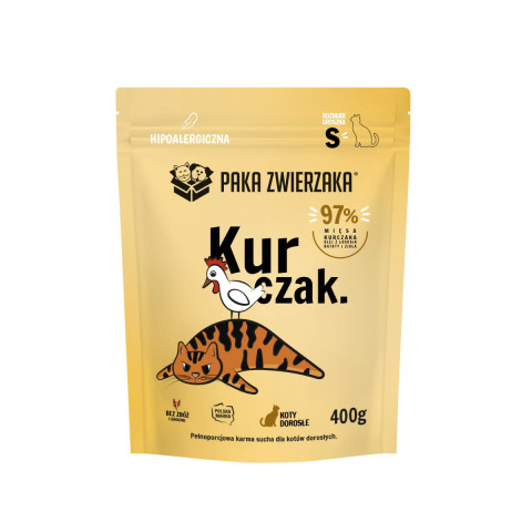PAKA ZWIERZAKA Chicken S - suché krmivo pro kočky - 400g - Fotogalerie 1