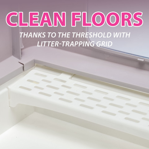 FERPLAST Sahara Lilac – kočičí toaleta – 52 × 39 × 40 cm + ZDARMA - Fotogalerie 6