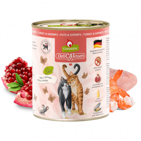 GRANATAPET DeliCATessen Turkey and shrimps - mokré krmivo pro kočky - 800g - Fotogalerie 3