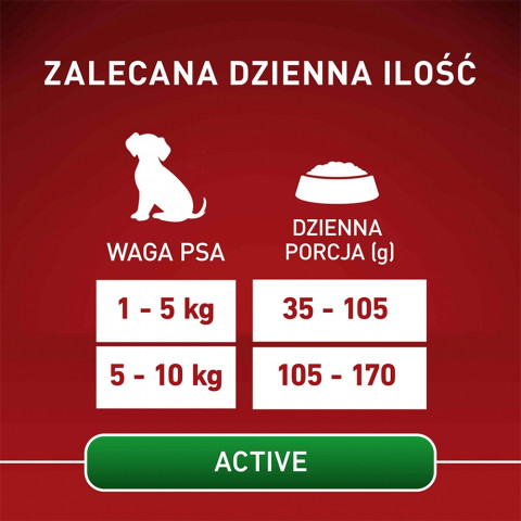 PURINA One Mini/Small Active Rich in chicken with rice - suché krmivo pro psy - 800g - Fotogalerie 2