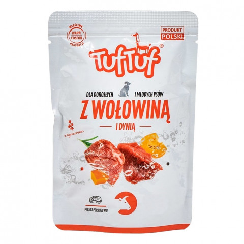 TUF TUF Minced beef with pumpkin - vlhké krmivo pro psy - 100g - Fotogalerie 1