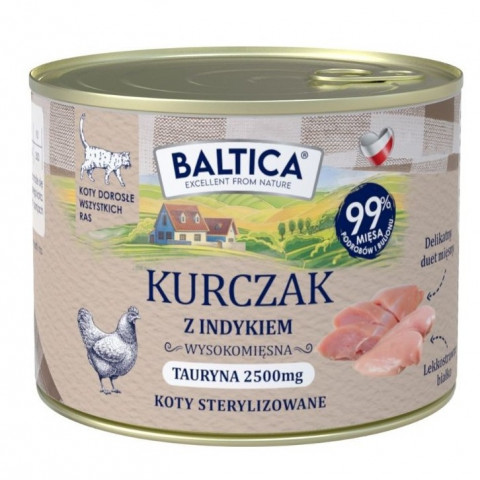 BALTICA Smaki regionów Chicken with turkey - mokré krmivo pro kočky - 185g - Fotogalerie 1