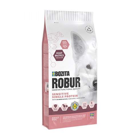 BOZITA Robur Sensitive Single protein Salmon Mono - suché krmivo pro psy - 12kg - Fotogalerie 1