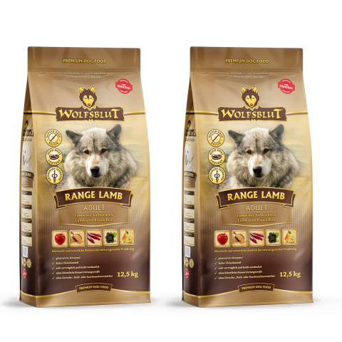 WOLFSBLUT Range Lamb Lamb with rice - suché krmivo pro psy - 2x12,5kg - Fotogalerie 1
