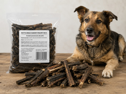 PETITTO Dried beef tripe Mono - pamlsek pro psa - 500g - Fotogalerie 5