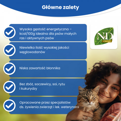 FARMINA N&D Prime Cat Boar and Apple Adult - suché krmivo pro kočky - 300 g - Fotogalerie 5