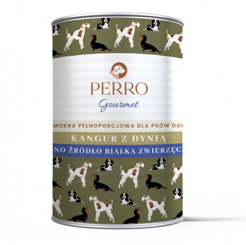 PERRO Gourmet Kangaroo with pumpkin - vlhké krmivo pro psy - 6x400g - Fotogalerie 4